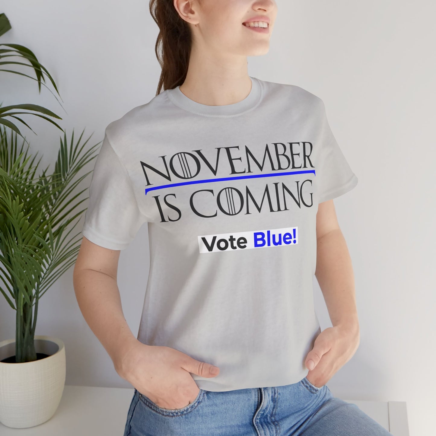 November Is Coming - VOTE BLUE! — Unisex Classic Retail Fit — Black Text