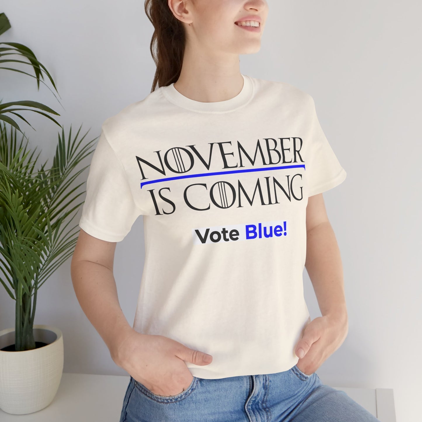 November Is Coming - VOTE BLUE! — Unisex Classic Retail Fit — Black Text
