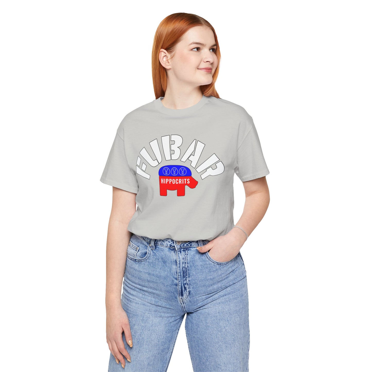 FUBAR - Hippo — T-Shirt — Unisex Retail Fit — White Text
