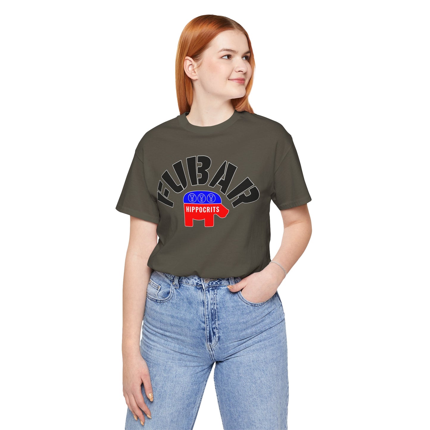 FUBAR - Hippo — T-Shirt — Unisex Retail Fit — Black Text
