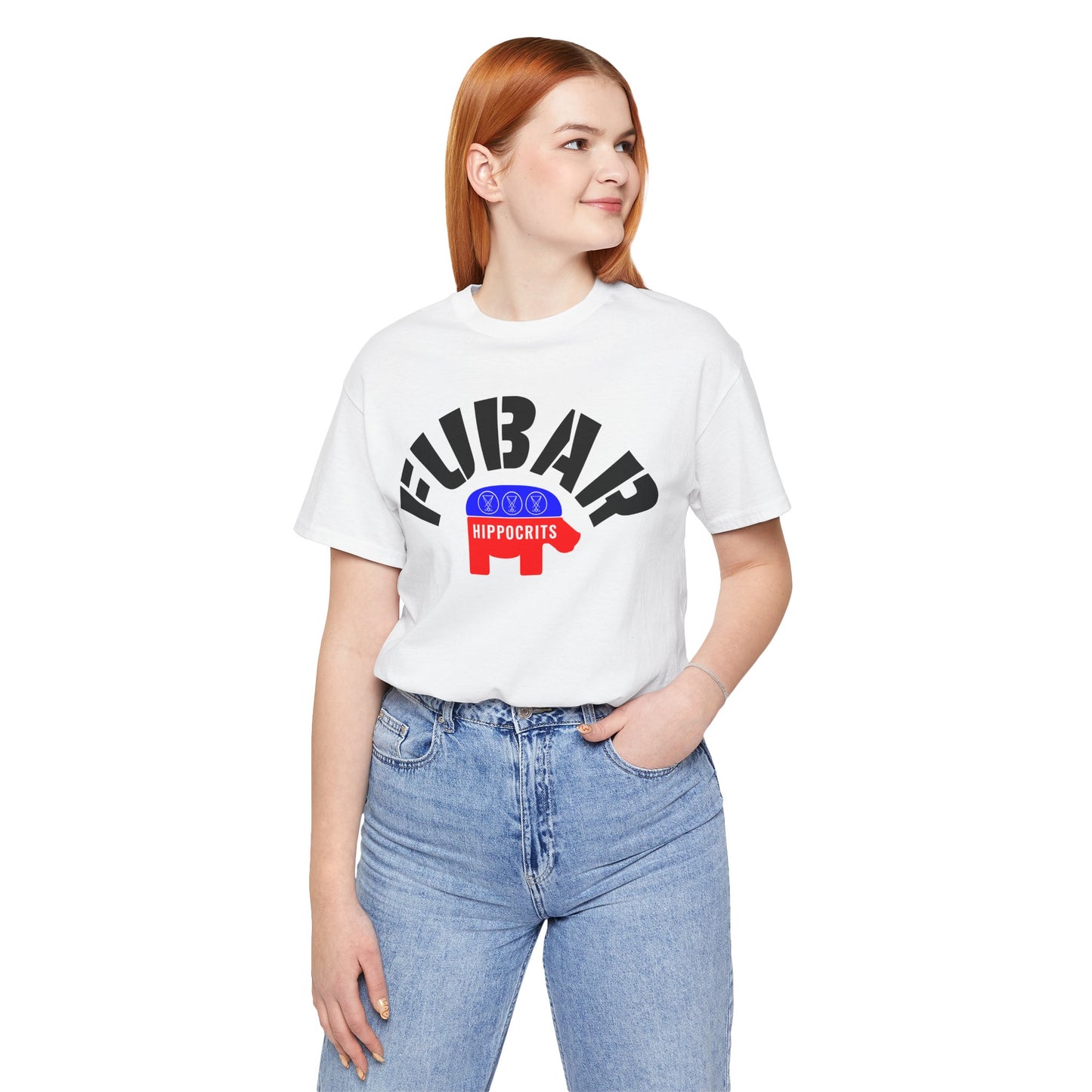 FUBAR - Hippo — T-Shirt — Unisex Retail Fit — Black Text