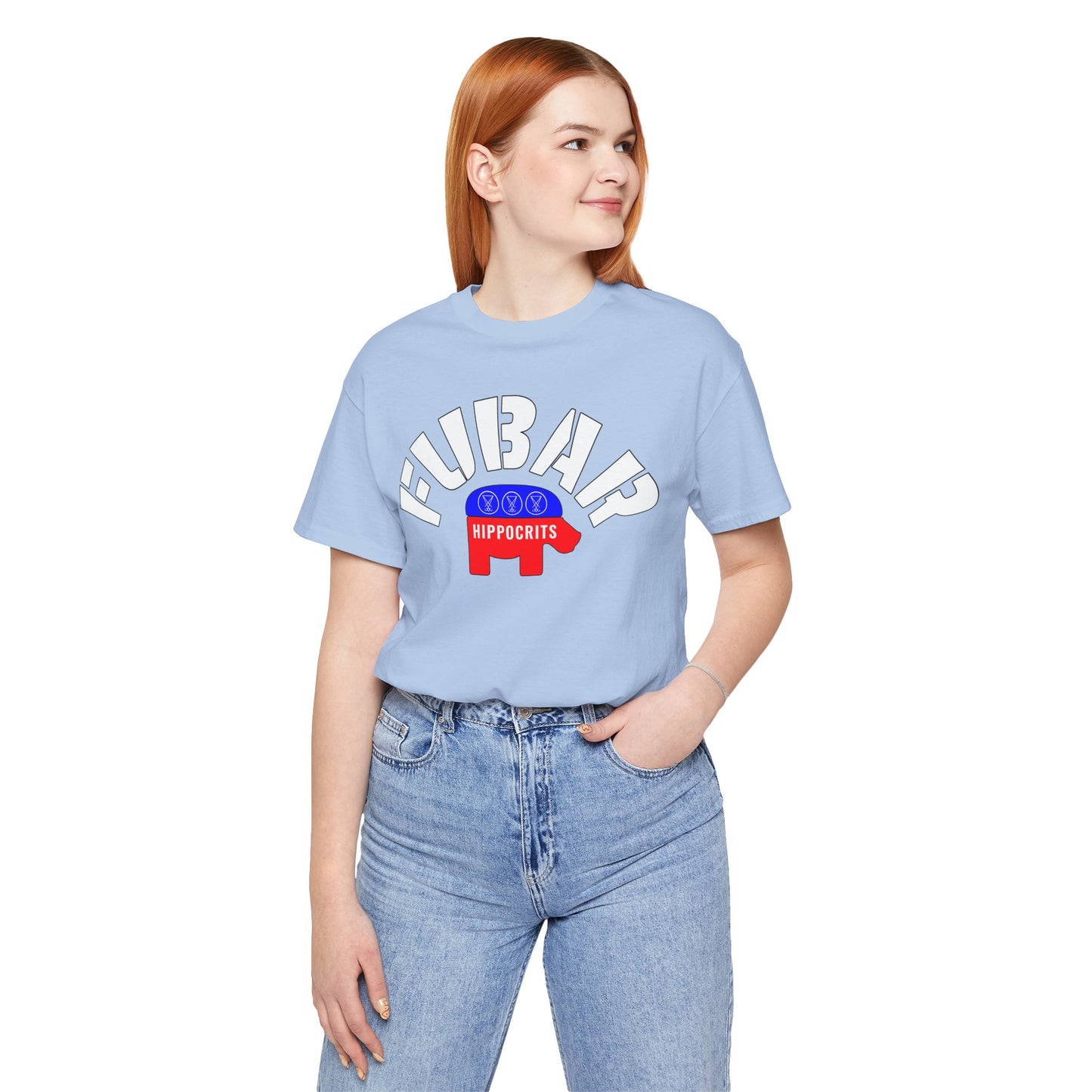 FUBAR - Hippo — T-Shirt — Unisex Retail Fit — White Text