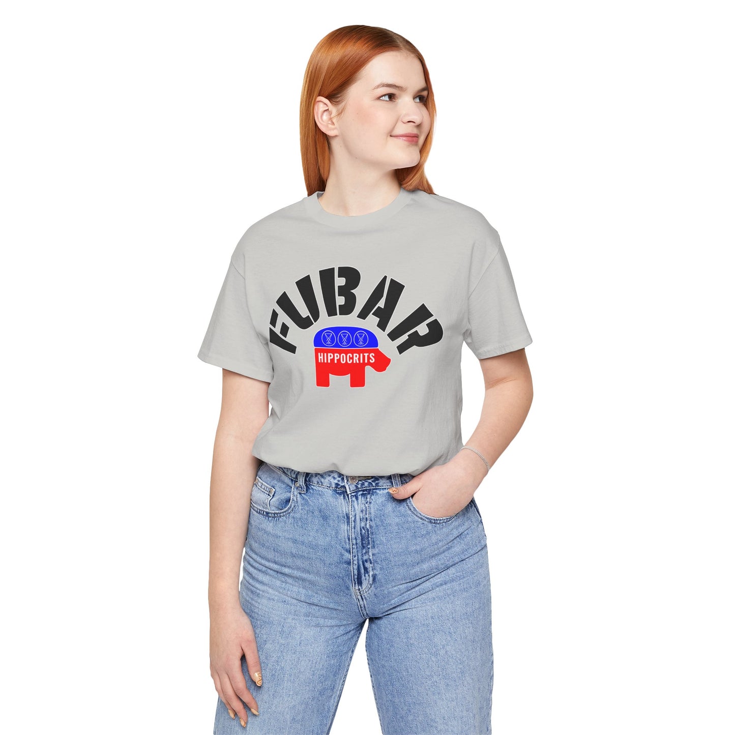 FUBAR - Hippo — T-Shirt — Unisex Retail Fit — Black Text