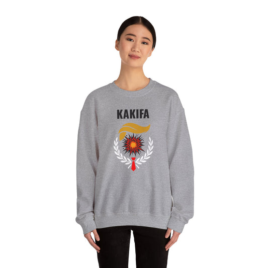 KAKIFA #3 — Black Text — Unisex, Heavy Relaxed Fit Sweatshirt