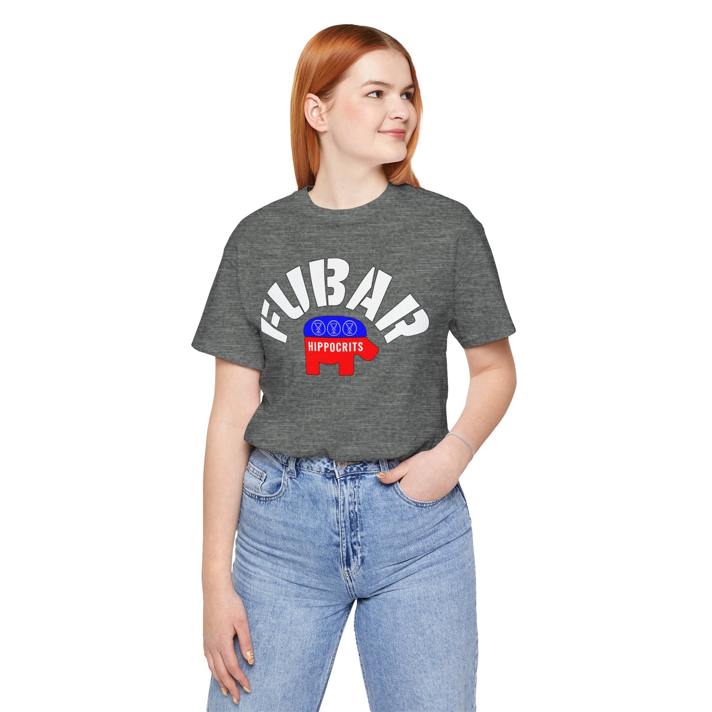 FUBAR - Hippo — T-Shirt — Unisex Retail Fit — White Text