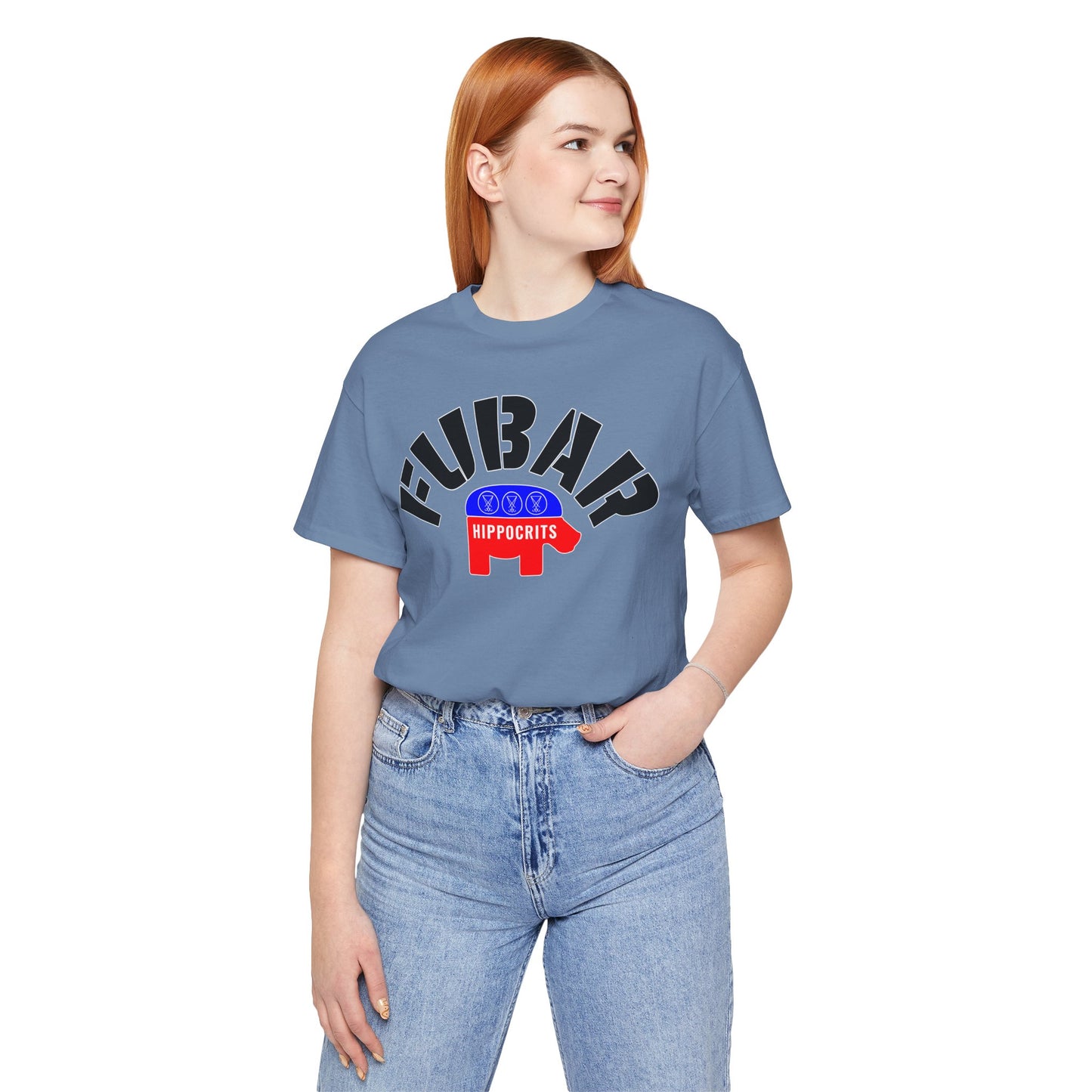 FUBAR - Hippo — T-Shirt — Unisex Retail Fit — Black Text