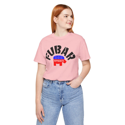 FUBAR - Hippo — T-Shirt — Unisex Retail Fit — Black Text