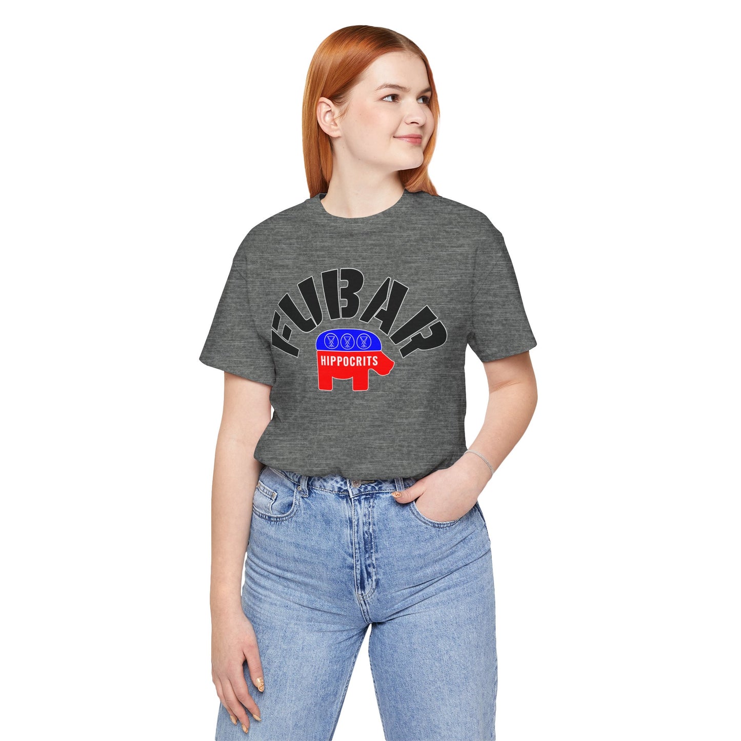 FUBAR - Hippo — T-Shirt — Unisex Retail Fit — Black Text