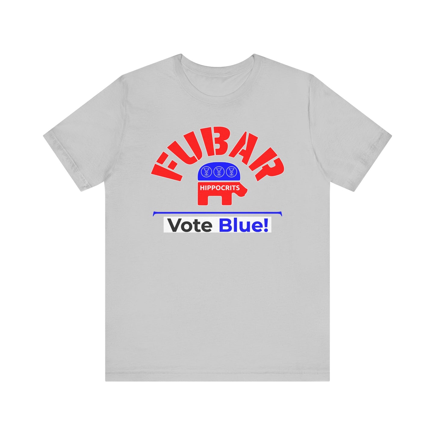 "Fubar Hippocrits" - Unisex Retail Fit - Red Text